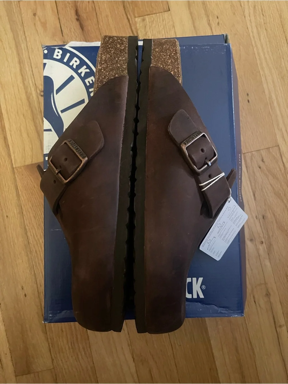Birkenstock Boston Slip-On Clog in Habana Oiled Leather